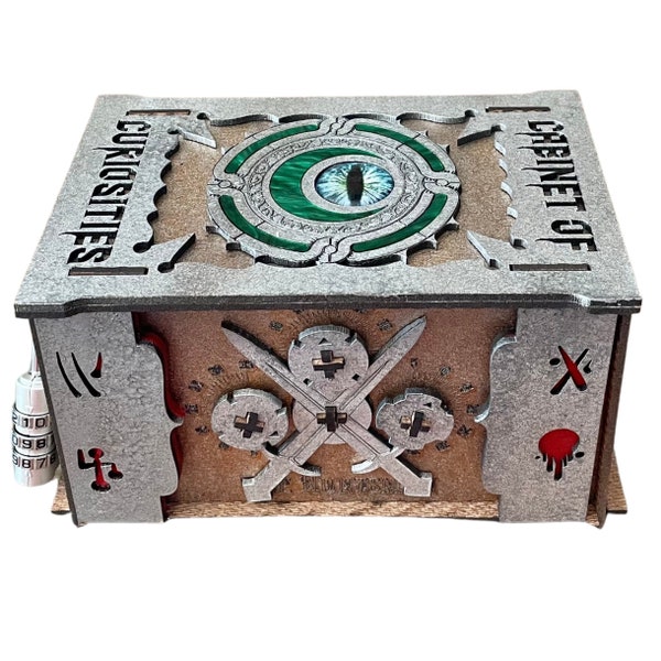 Puzzle Box & Escape Room Game: Cabinet of Curiosities - 2 games built into 1 box. Engaging audio stories included in both games.