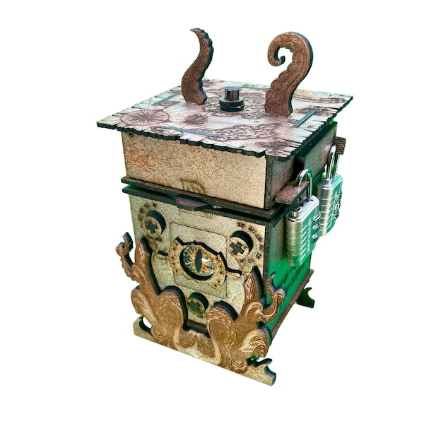 Kraken Puzzle Box: Viking Escape Room Game for Adults and Kids