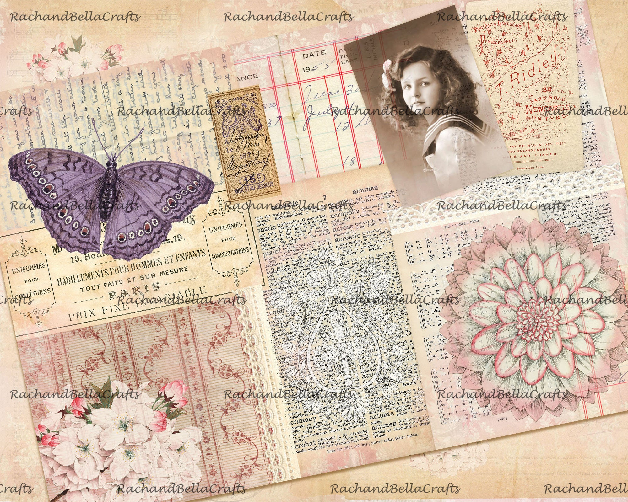 Pink Junk Journal Pages, Blank Scrapbook Graphic by DigitalPrintableMe ·  Creative Fabrica