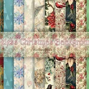 Sfondo della collezione natalizia senza tempo - KIT ENORME Kit di collaborazione natalizia