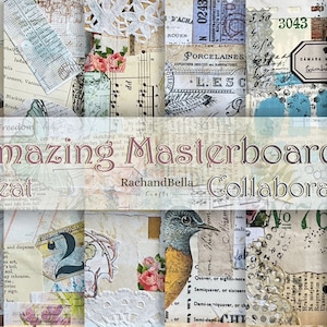 Retreat Collaboration Masterboard Kit, Afdrukbare Journal Papers, Journal Briefpapier, Digital Junk Journal Kit, Waarden om te koesteren