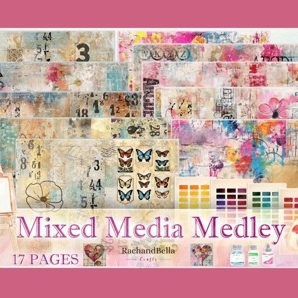 Mixed Media Medley Collection-  Digital download, No Physical Item