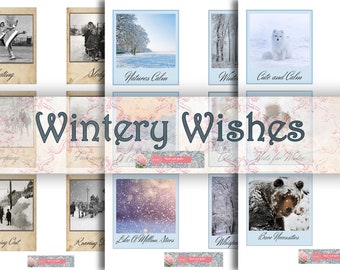 WINTERY WISHES Beautiful Junk Journal Kit, Back To Basics Ephemera Pack, Vintage  Bullet Journal Stationery,