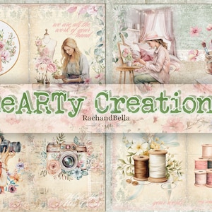 Kit de carnets heARTy Creations Collaboration avec Scrapbooking With Me - USL et A4