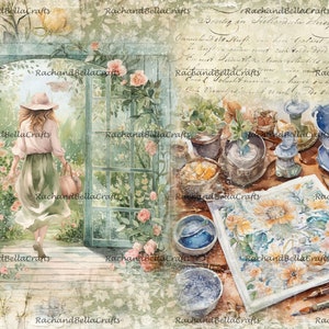 The Garden Story Journal Pages A4 lente 2024 samenwerkingspakket met Angela Kerr ENORME KIT van 25 pagina's afbeelding 8