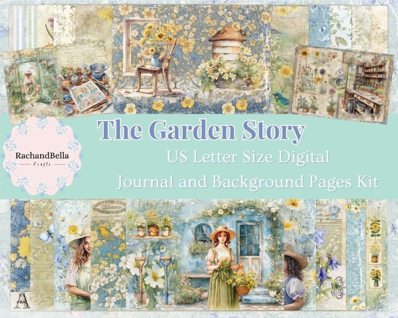 Module complémentaire The Garden Story Kit de collaboration printemps 2024 avec Angela Kerr KIT numérique image 5