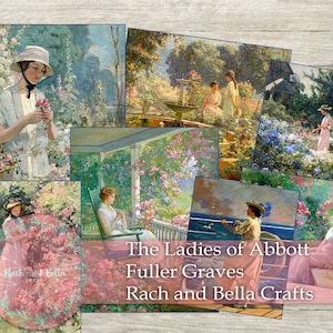 Beautiful Images di Abbott Fuller Graves - Ephemera Cards for Journals and Scrapbooks - Junk Journaling Digital, Printables