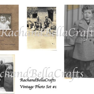 Vintage Photo Ephemera Digital Pack#1