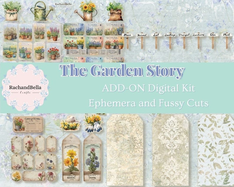 Module complémentaire The Garden Story Kit de collaboration printemps 2024 avec Angela Kerr KIT numérique image 4