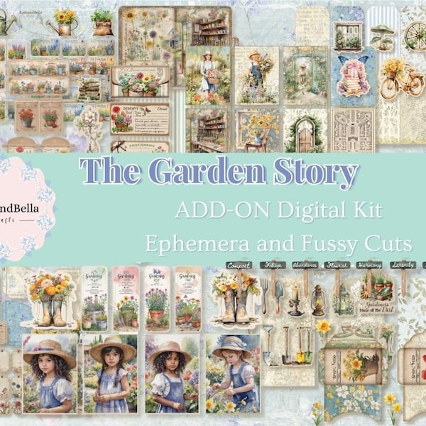 Complemento The Garden Story - Kit de colaboración de primavera de 2024 - con Angela Kerr - KIT digital