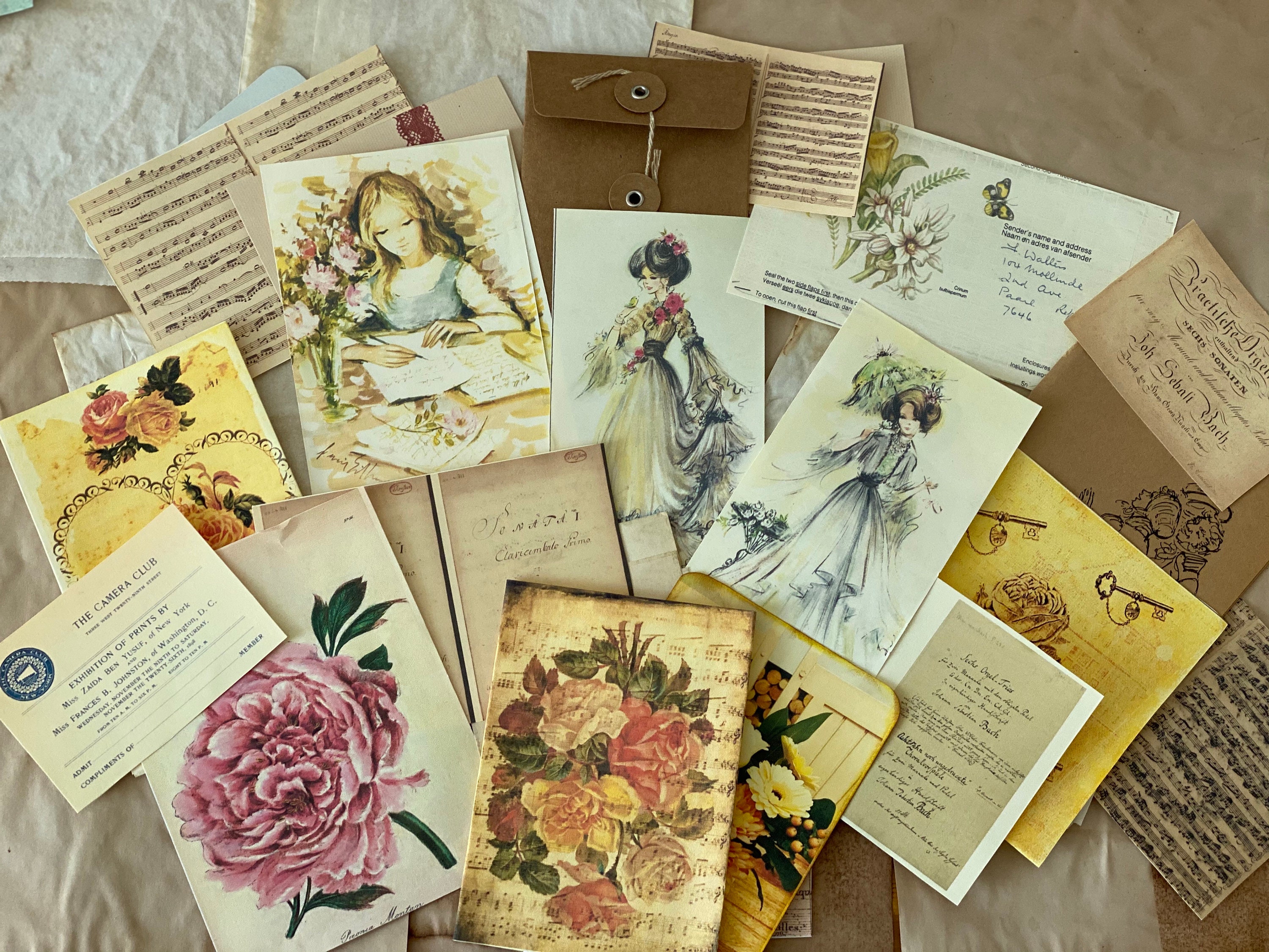 Large Ephemera pack vintage papers vintage photos Etsy
