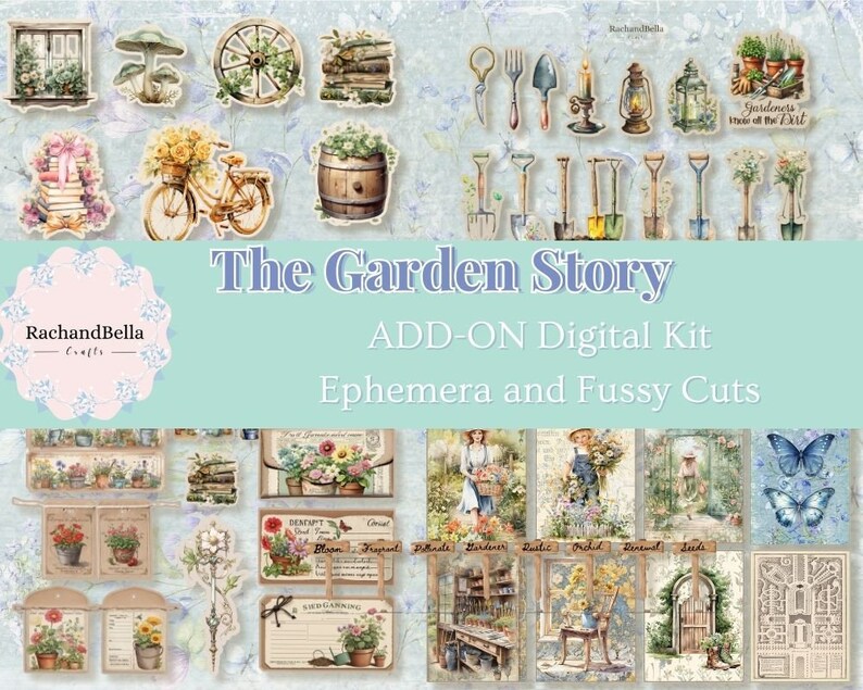 Module complémentaire The Garden Story Kit de collaboration printemps 2024 avec Angela Kerr KIT numérique image 3