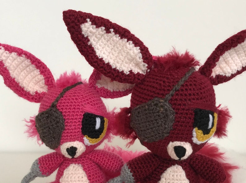 Five Nights at Freddy's Foxy Crochet pattern Digital Download. This is a PATTERN ONLY, not an actual toy image 10
