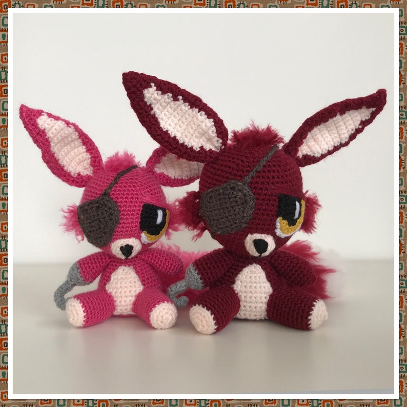 Five Nights at Freddy's Foxy Crochet Pattern Digital Etsy