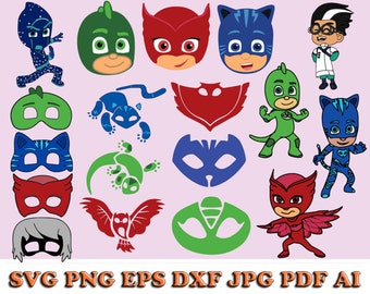 Download Free Pj Masks Png Etsy PSD Mockup Template