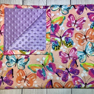 Butterfly Baby Blanket or Lovey - Customizable