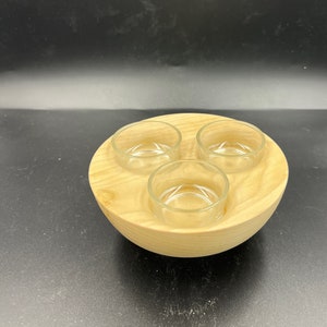 Tea light holder for three candles; tealight candle holder for three candles