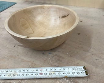 Bowl from maple wood, bowl out of maple wood