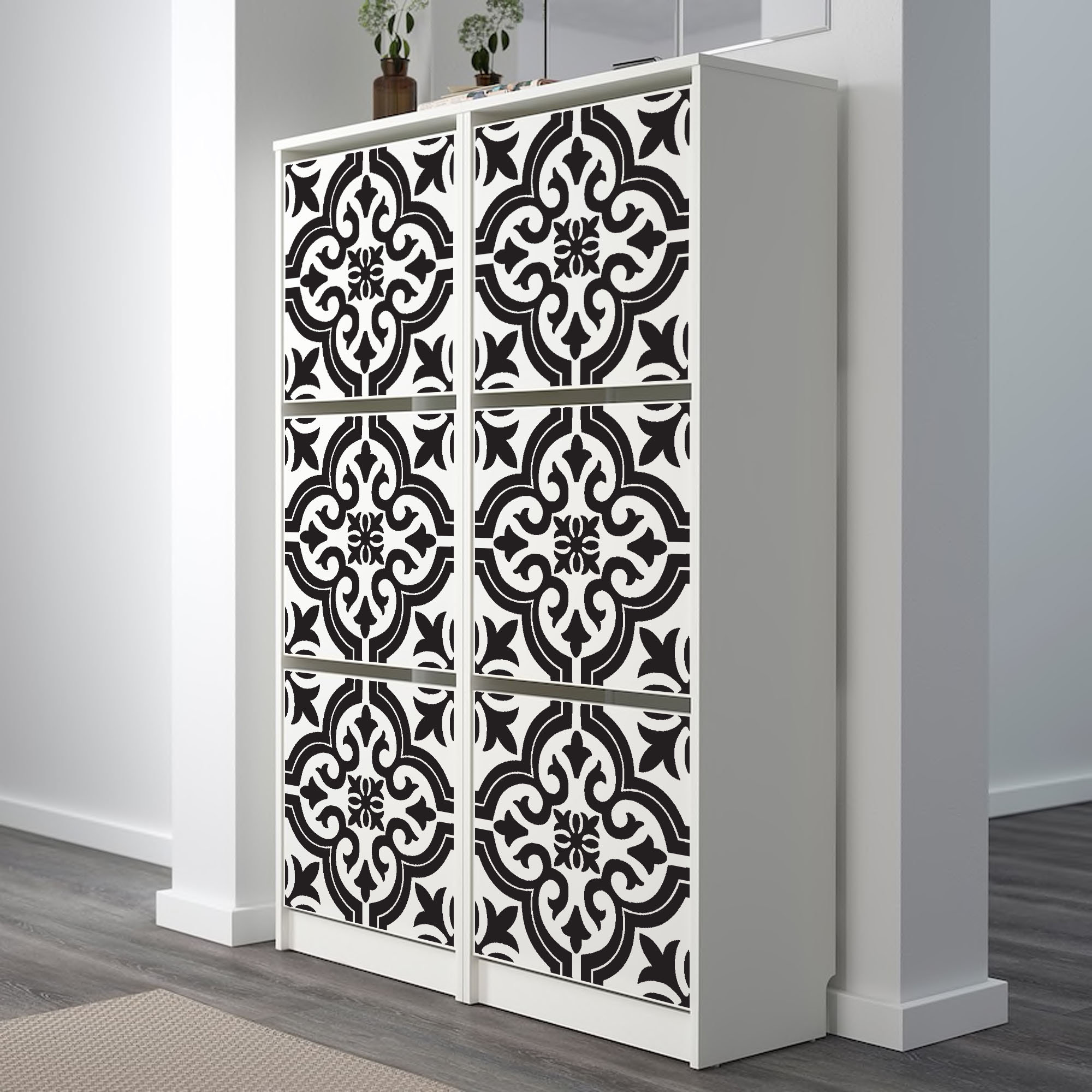 Furniture Overlays / Removable Vinyl Decal for IKEA BISSA Shoe