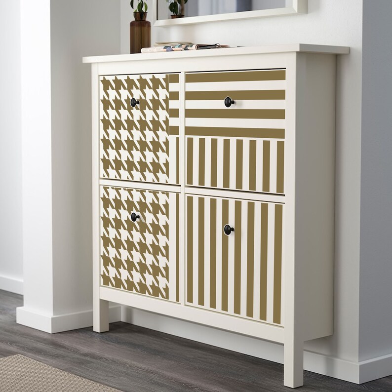 Furniture Overlays / Removable Vinyl Decal for IKEA HEMNES Shoe