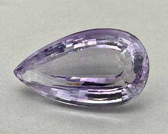 Natural Amethyst, 160.18 Carat Teardrop Faceted Gemstone.