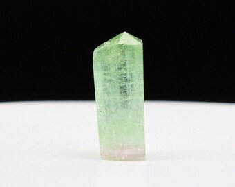 Natural Watermelon Tourmaline 34.55 Carat Point Crystal Gemstone.