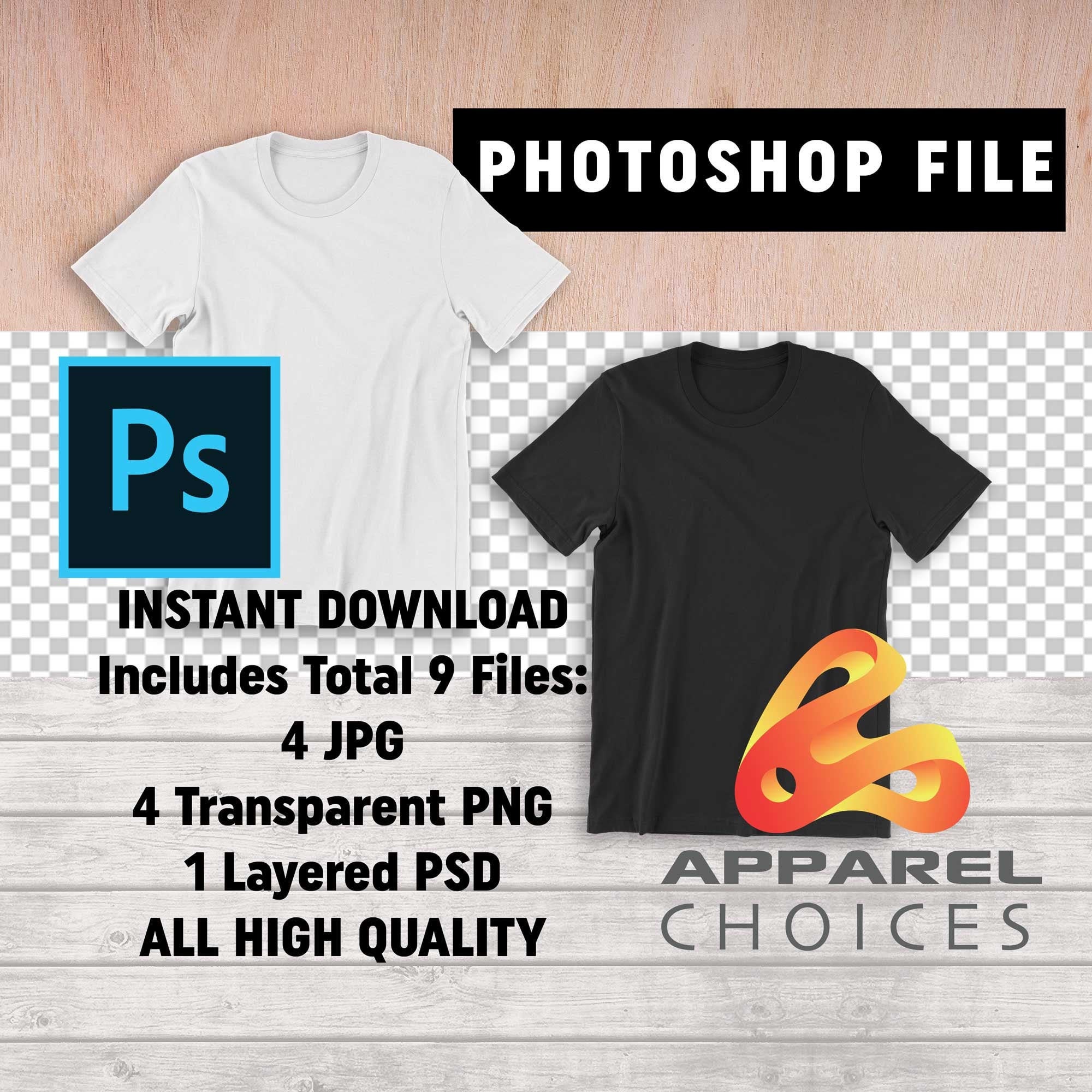 Black t shirt template front and back psd top