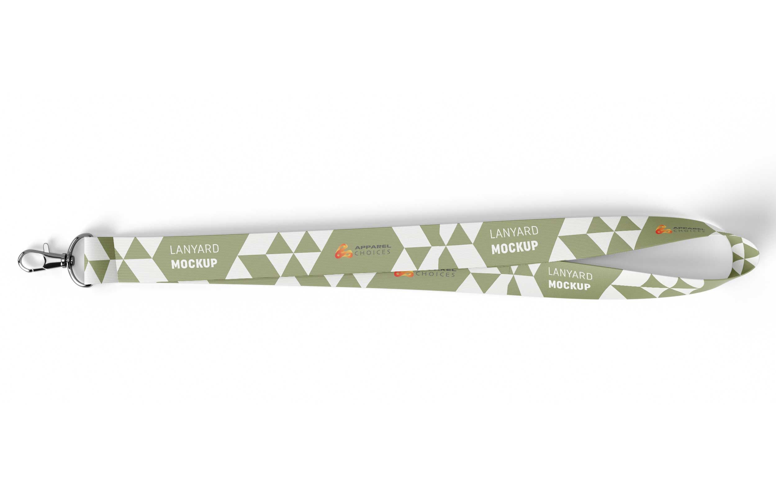 Download Layered Psd File Dye Sublimation Neck Lanyard Mockup Easy Etsy