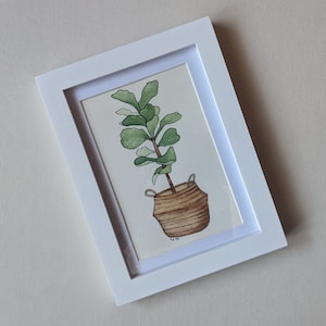 Fiddle Leaf Fig Watercolor
