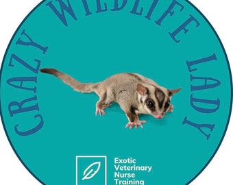 Crazy wildlife lady sticker