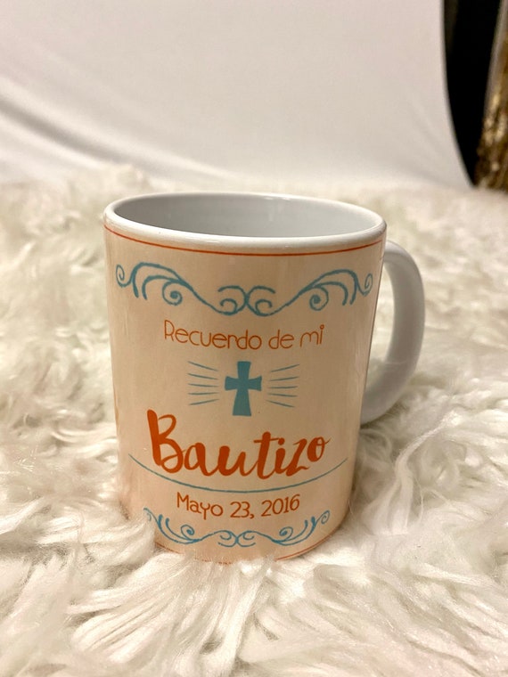Ciencias Sociales interferencia Admitir Baptism Mug Custom Mugs Tazas Personalizadas Tasas - Etsy Finland