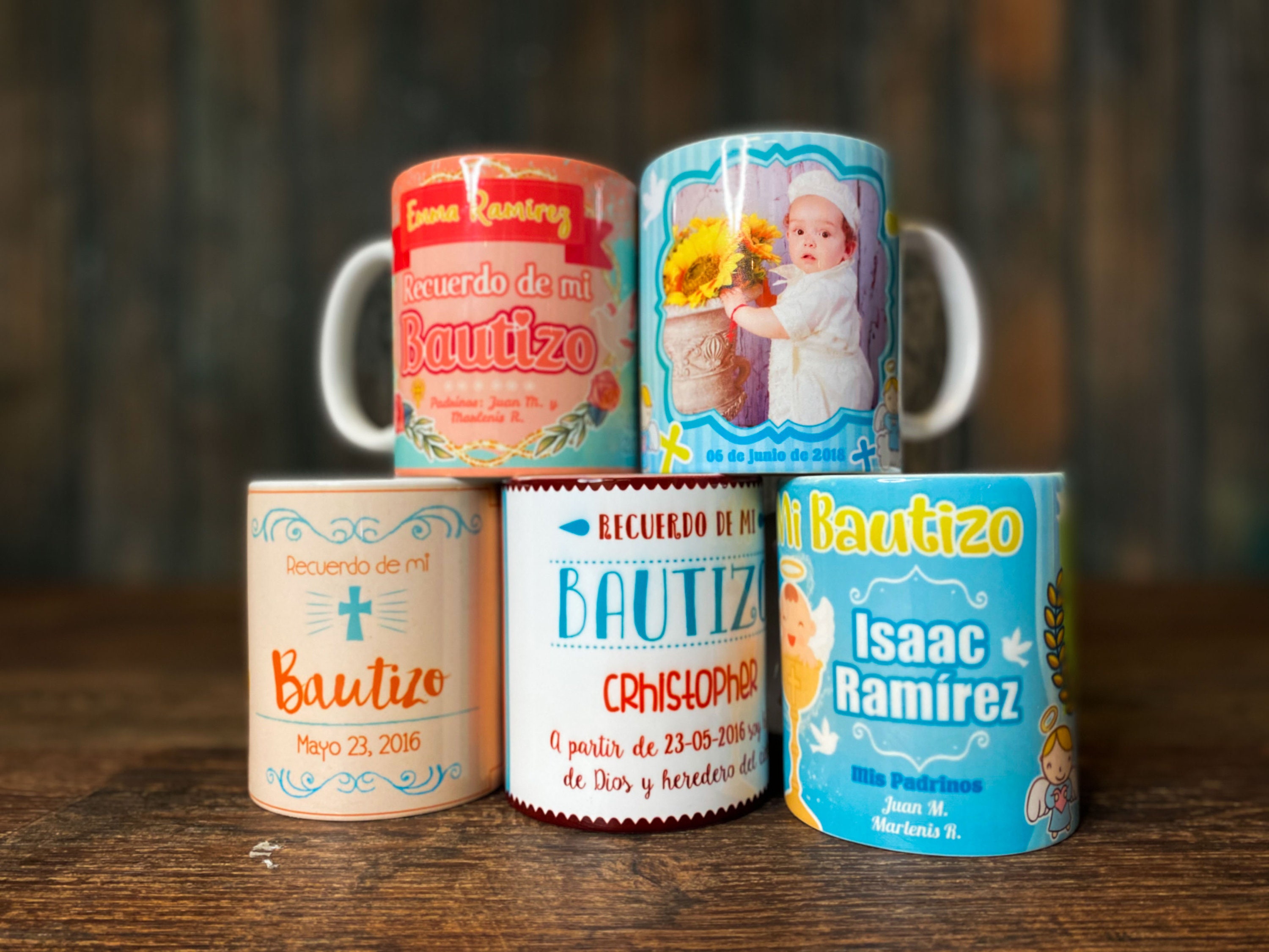 interrumpir Mejorar Reunir Baptism Mug Custom Mugs Tazas Personalizadas Tasas - Etsy Sweden