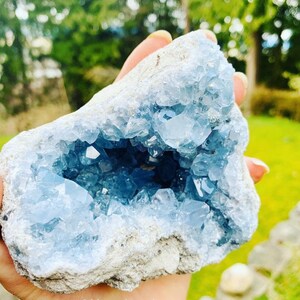 Celestite Crystal Cluster