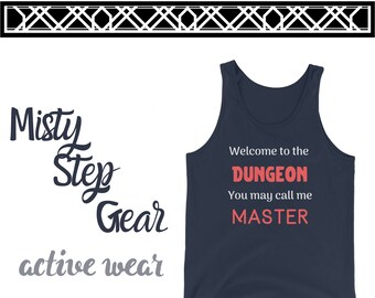 Dungeons and dragons tank top, DnD men's top, RPG shirt, Dungeon Master gift, Game Master shirt, DnD shirt