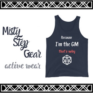 Dungeons and Dragons tank top, DnD tank top, Dungeon Master tee, Game Master tee, RPG tank top