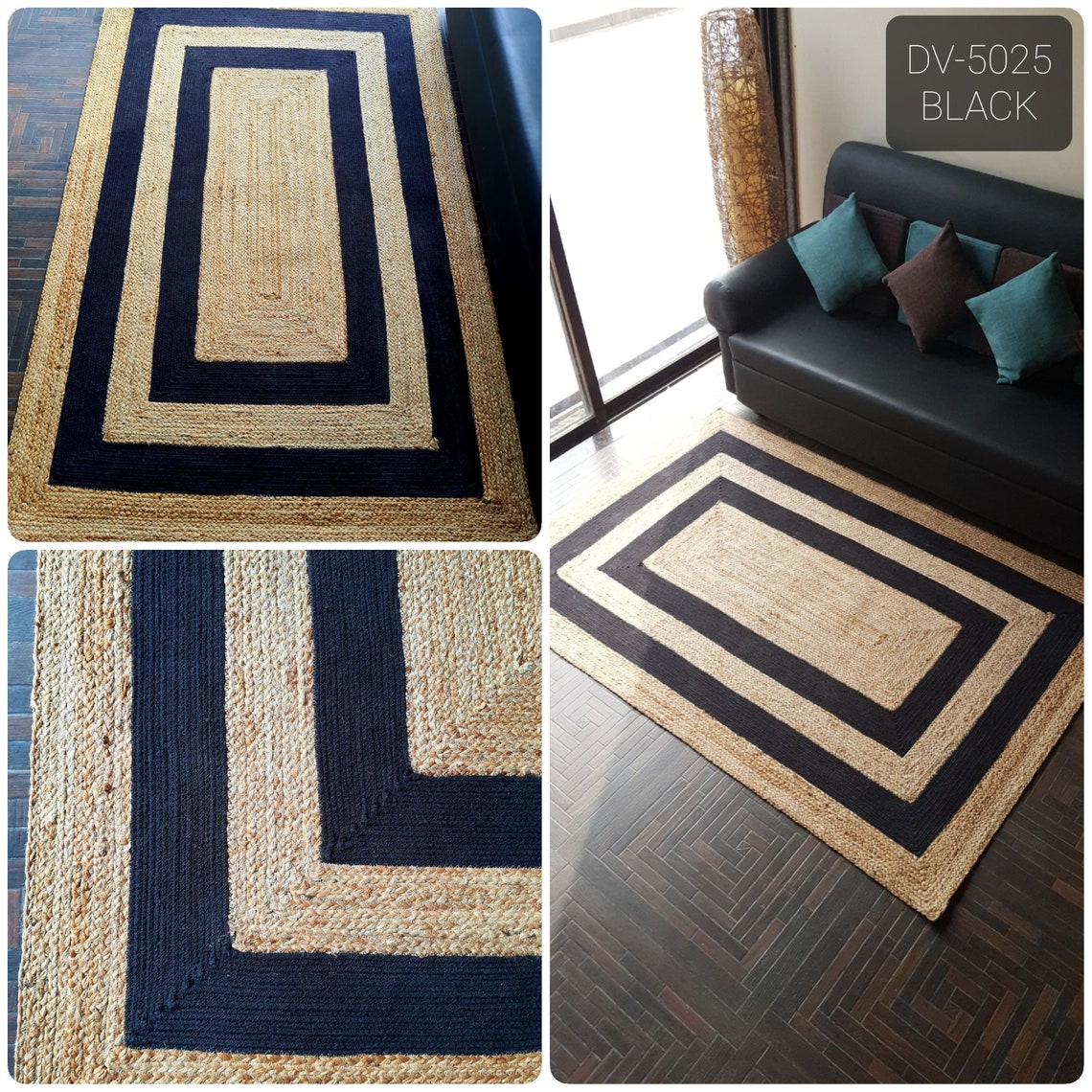 4'0 x 6'0 Feet OUTDOOR JUTE Rug Flatweave Etsy