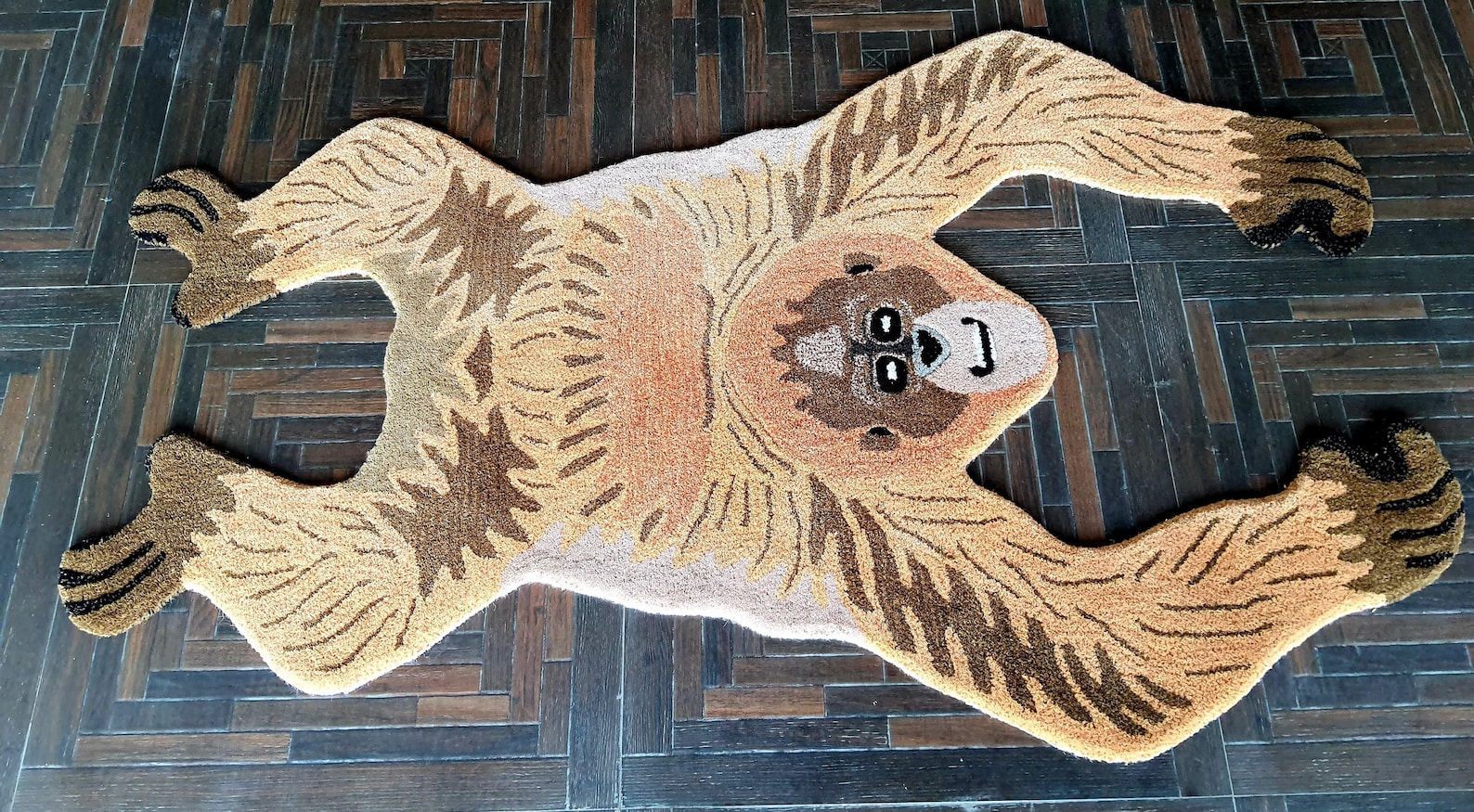 HAND TUFTED GORILLA Skin Wool Carpet Decorative Rugs Size Etsy