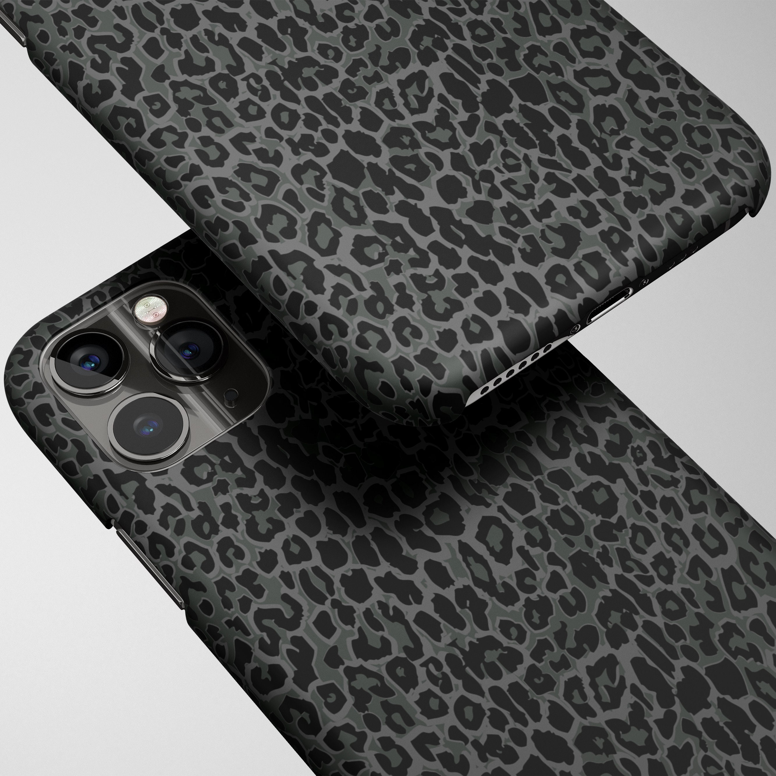 Black Leopard Phone Case iPhone 12 Pro Case iPhone 11 Max Etsy