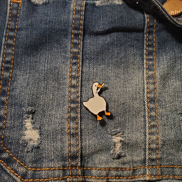 Untitled Goose Game enamel pin