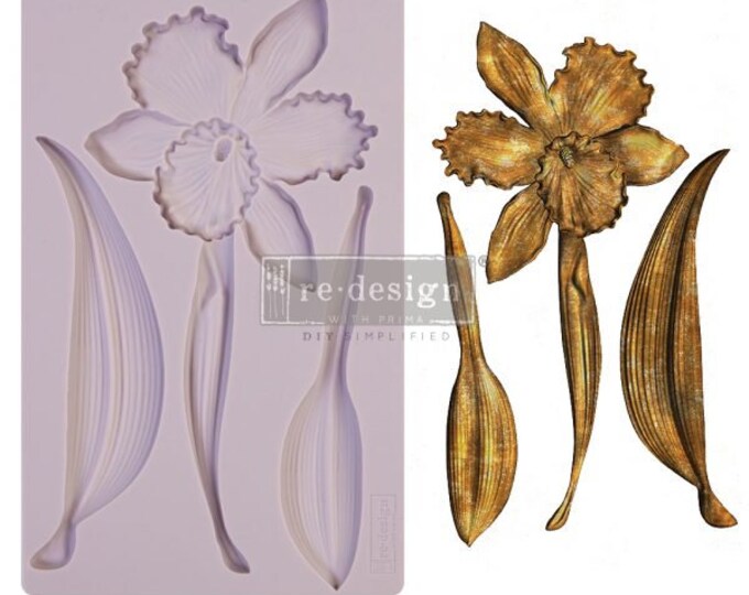 Wildflower by ReDesign With Prima Decor Mould - Same Day Shipping - Furniture Mold - Candy Mold - Mold for Resin - Silicone Mold