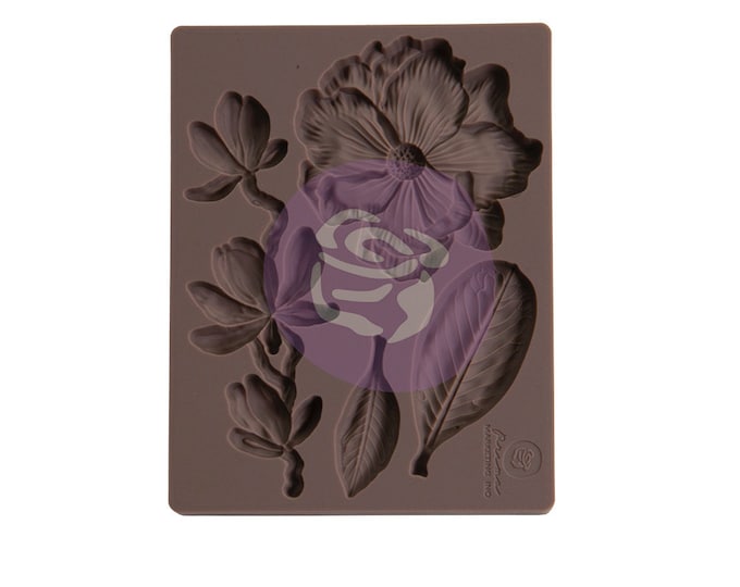 Magnolia Rouge Silicone Mould - Same Day Shipping - Redesign with Prima - Candy Mold - Furniture Mould - Resin Mold