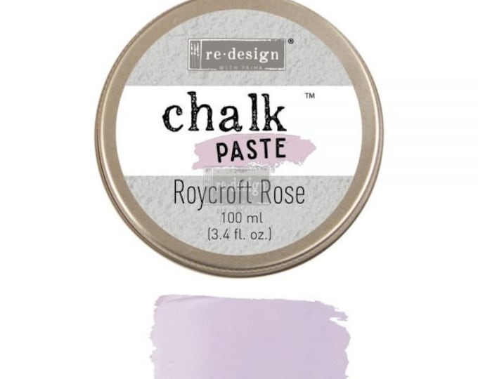Roycroft Rose Chalk Paste - Redesign by Prima - Same Day Shipping - Stencil Paste - Paint for Raised Stencils - Furniture Paint Paste