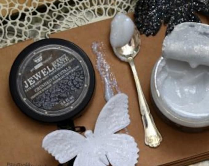 Crushed Crystals Jewel Texture Paste - Same Day Shipping - Art Extravagance - Stencil Paste - Metallic Textured Paint for Raised Stencils