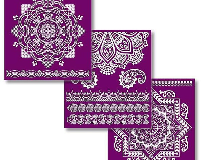 CLEARANCE! Mandala Silkscreen Stencil Dixie Belle - Same Day Shipping - Reusable Stencil - Furniture Stencil - Décor Stencil