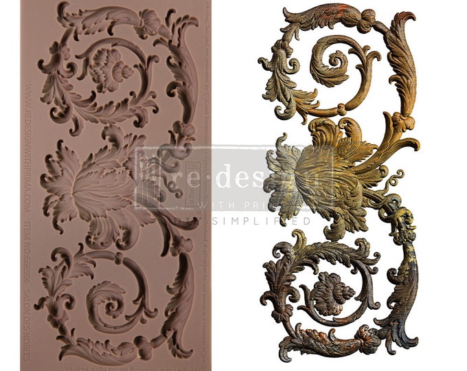 Salon Des Nobles Silicone Mould-  Same Day Shipping - Redesign with Prima - Decor - Candy Mould