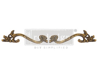 Aureate Metal Pulls 3.75 center to center handles - Kacha - Ornate hardware - Redesign with Prima - Same Day Shipping