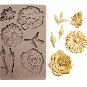 In the Garden - ReDesign With Prima Decor Mould - Same Day Shipping - Furniture Moulds - Candy Mold - Molds for Resin - Clay Mold - Floral