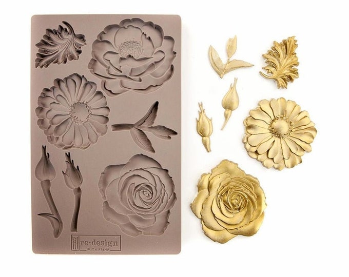 In the Garden - ReDesign With Prima Decor Mould - Same Day Shipping - Furniture Moulds - Candy Mold - Molds for Resin - Clay Mold - Floral