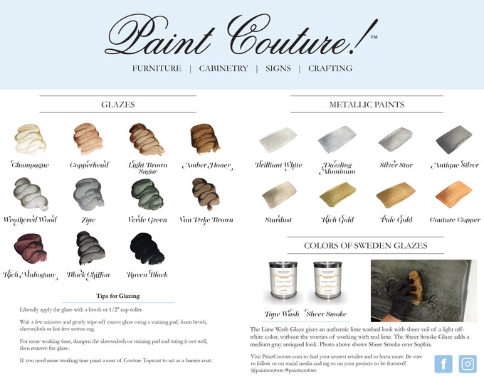SAME DAY SHIPPING! Paint Couture Glaze 4 oz