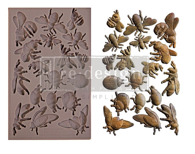 Buzzing Beauties Silicone Mould -  Same Day Shipping - Redesign with Prima - Decor - Candy Mould